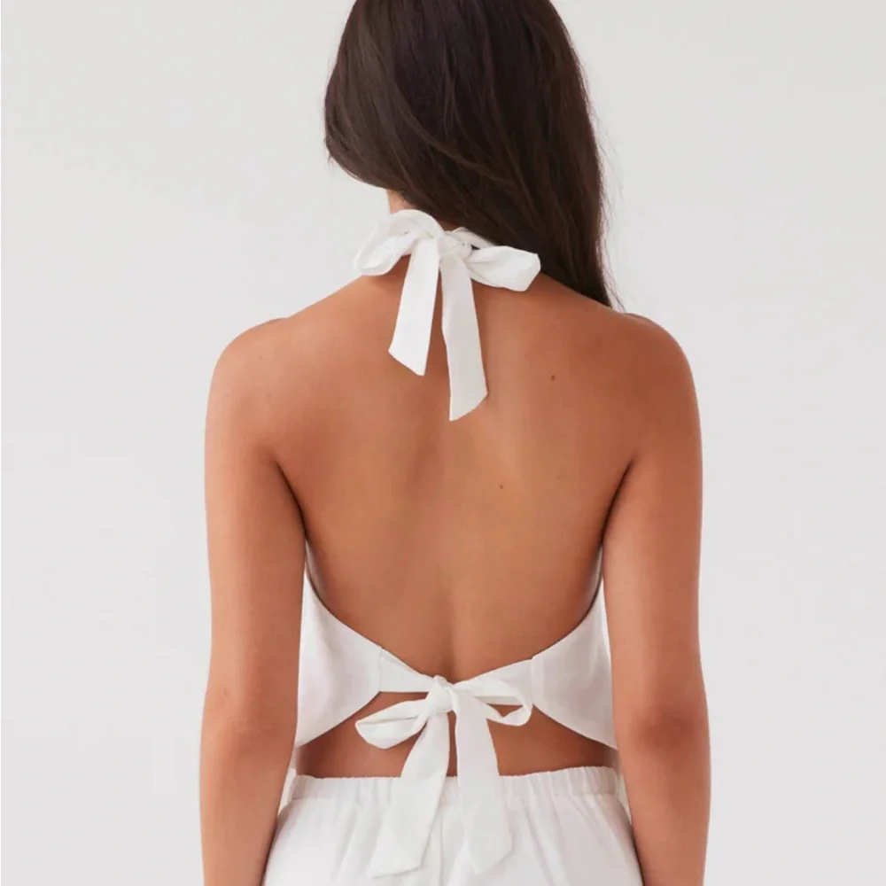 Peppermayo Exclusive Heatwave Linen Apron Top - White - Picture 4 of 6